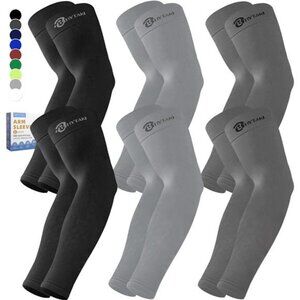 Cooling Compression Arm Sleeves for Men Women,UPF50 UV Sun Protection